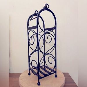 Countertop wine organizer, metal, from World Market